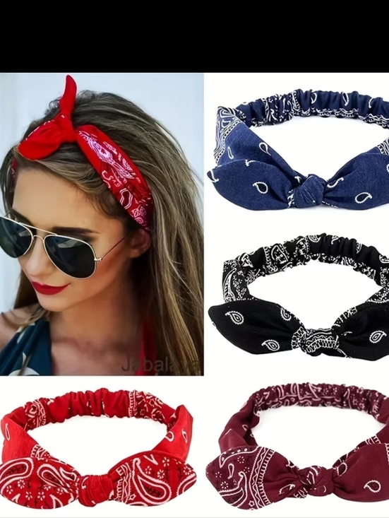 Accessories - Paisley Knotted Headbands
